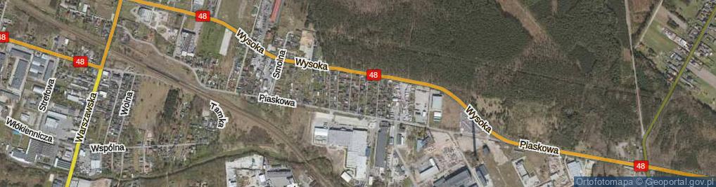 Zdjęcie satelitarne Grzybowa ul.